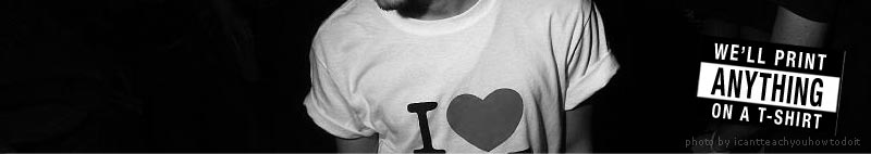 Anything on a t-shirt